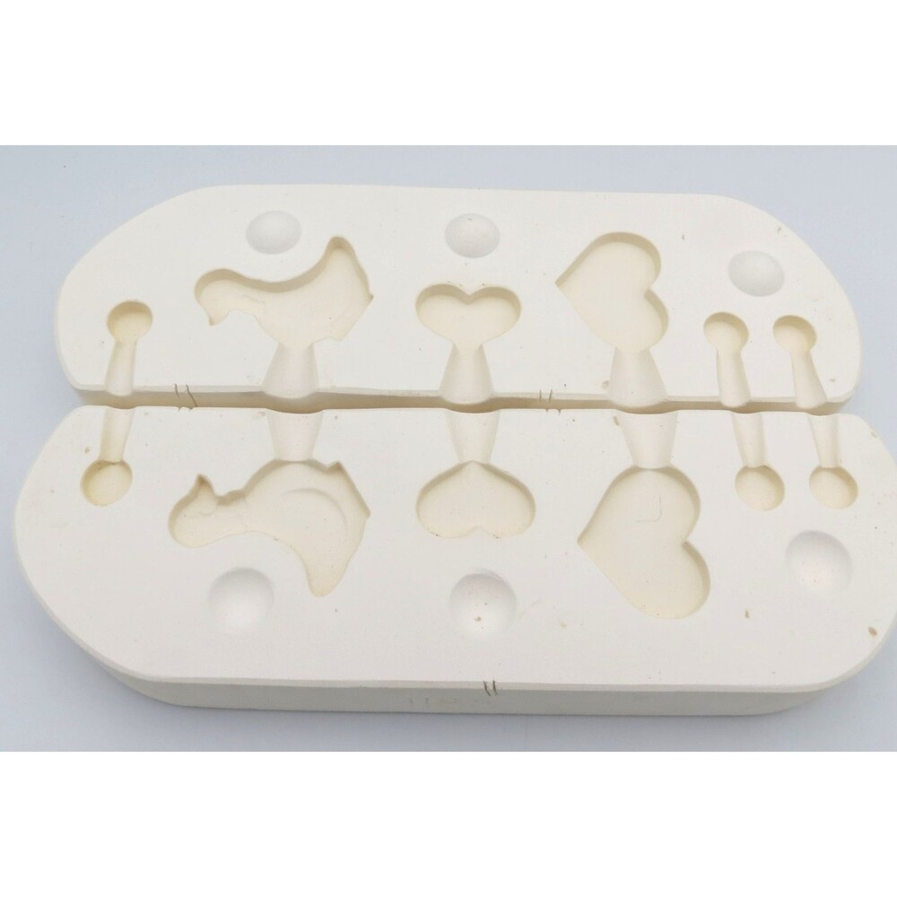 Kimple Vintage Ducks and Heart Hangers or Basket Accessories #1188